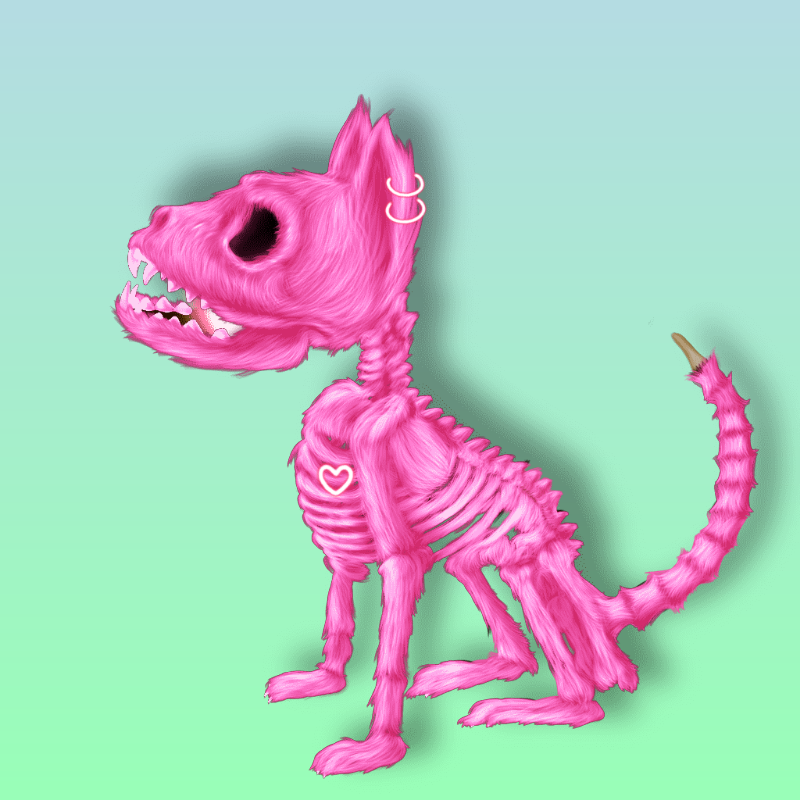 SkeleCats #19 static token preview