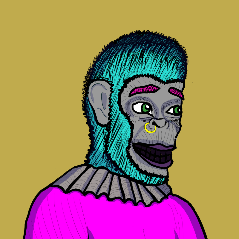 Clown Ape Club Tezos Ultra Superior-CACTUS #15 static token preview
