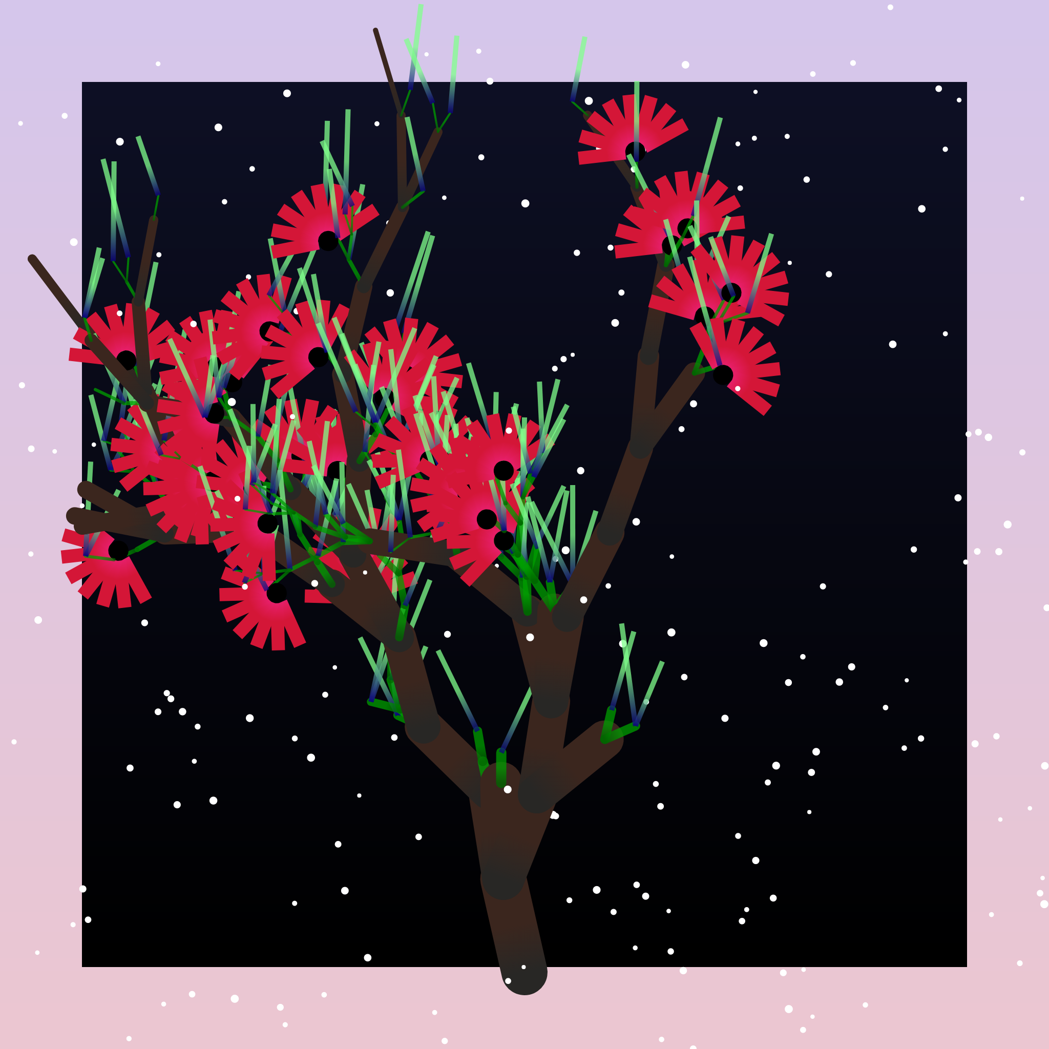 Some generative winter trees #4 static token preview