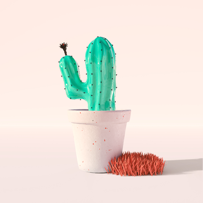 3D Crypto Cacti #13 static token preview