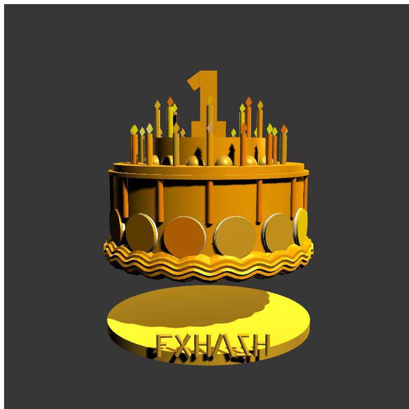 “Happy 1st Year Anniversary” #9 static token preview
