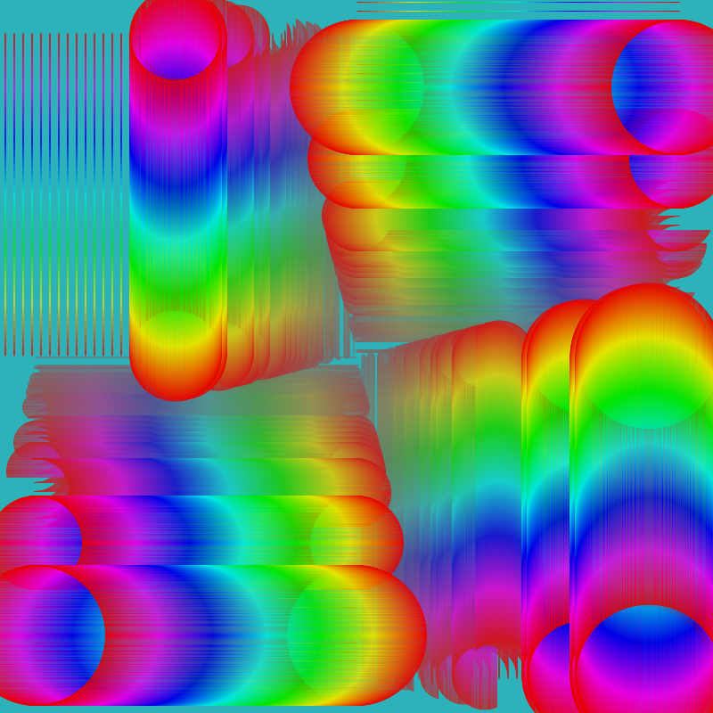 Fibonacci Rainbow Spiral ver3 var11 #5 static token preview