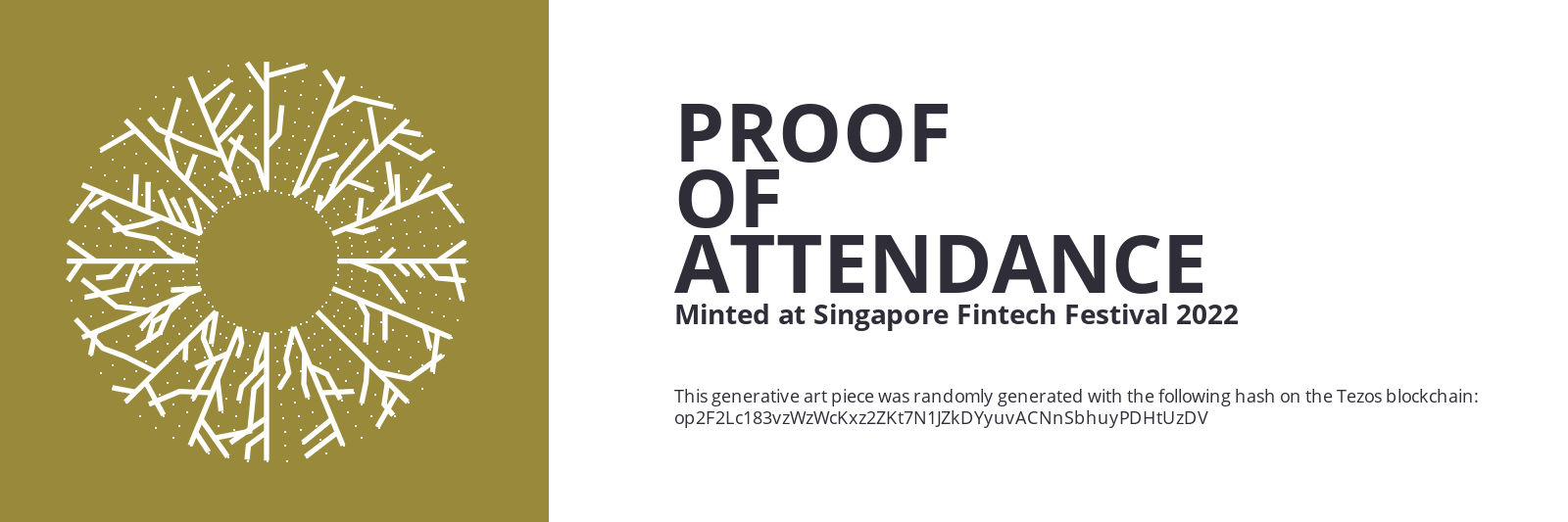 SFF2022 Proof of Attendance Token #2010 static token preview