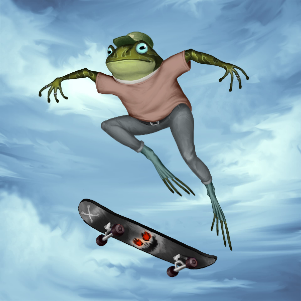 SKATER FROGS 🐸 #21 static token preview