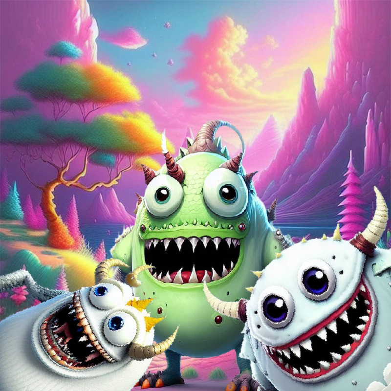 Candy Monsters #8 static token preview