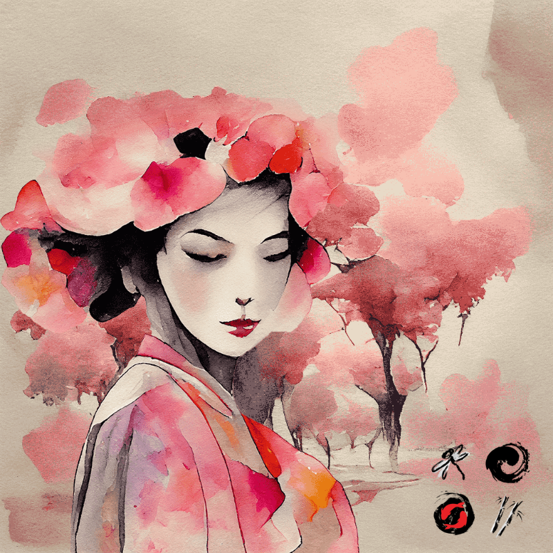 Pink Geisha #8 static token preview