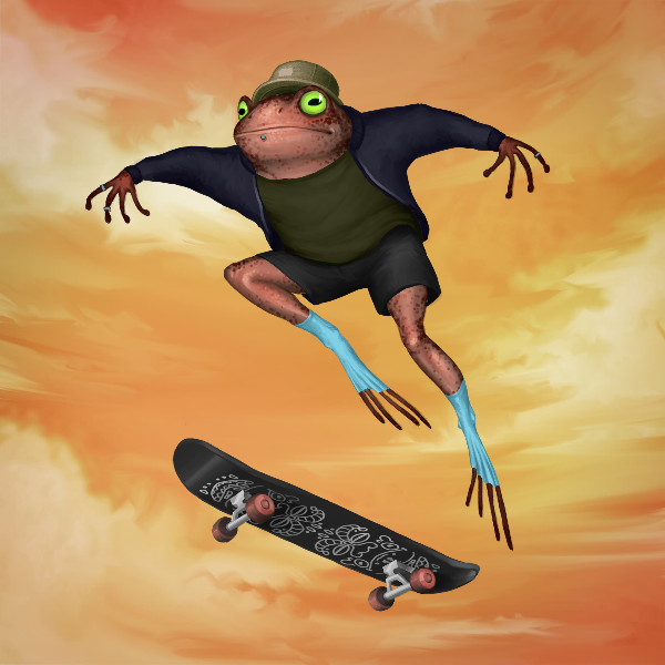 SKATER FROGS 🐸 #12 static token preview