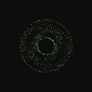 rotating particles project preview