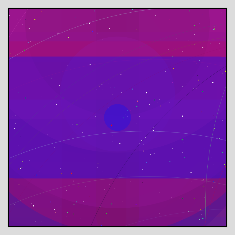 Color Field Starry B #6 static token preview