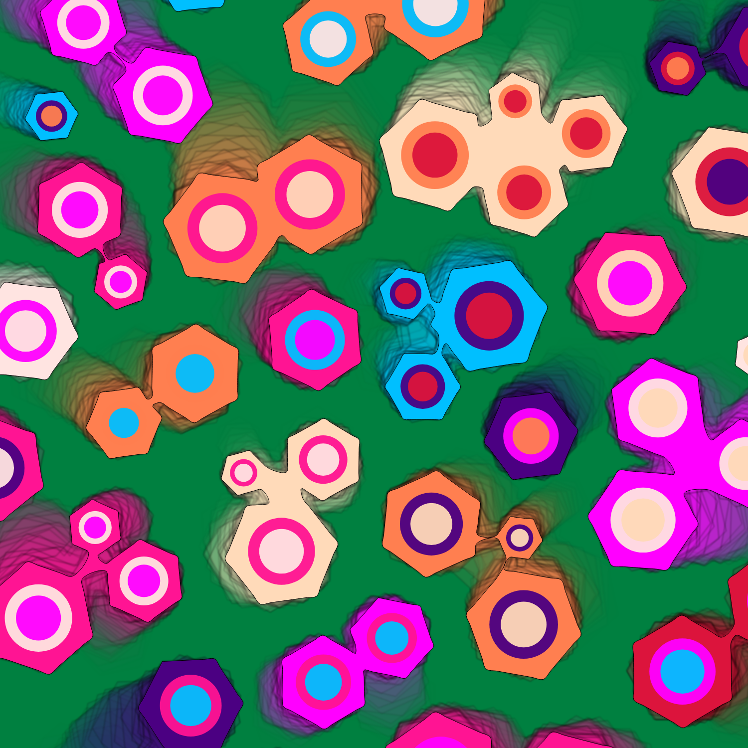 Geometric colorful shapes (Free edition) #11 static token preview