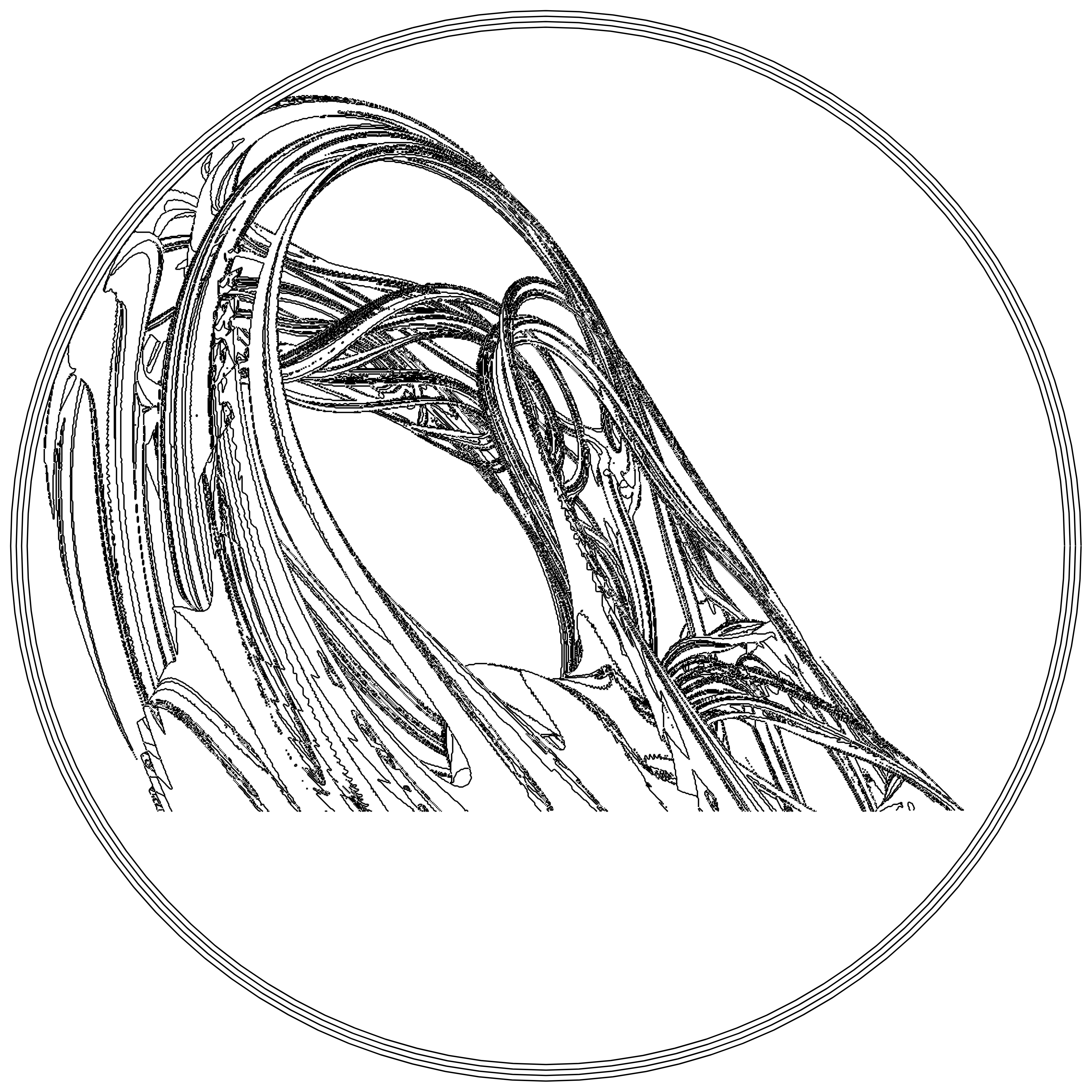 LL21 Fractal Contour #13 static token preview