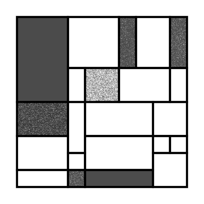 Mono Mondrian #10 static token preview