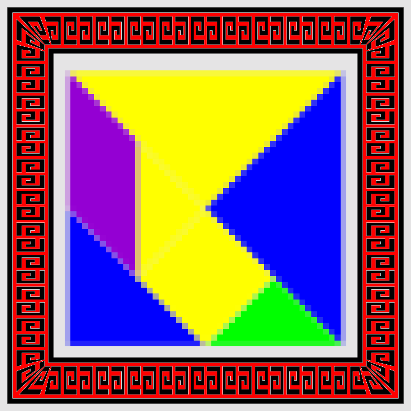 Tangram 00: The Square #1 static token preview