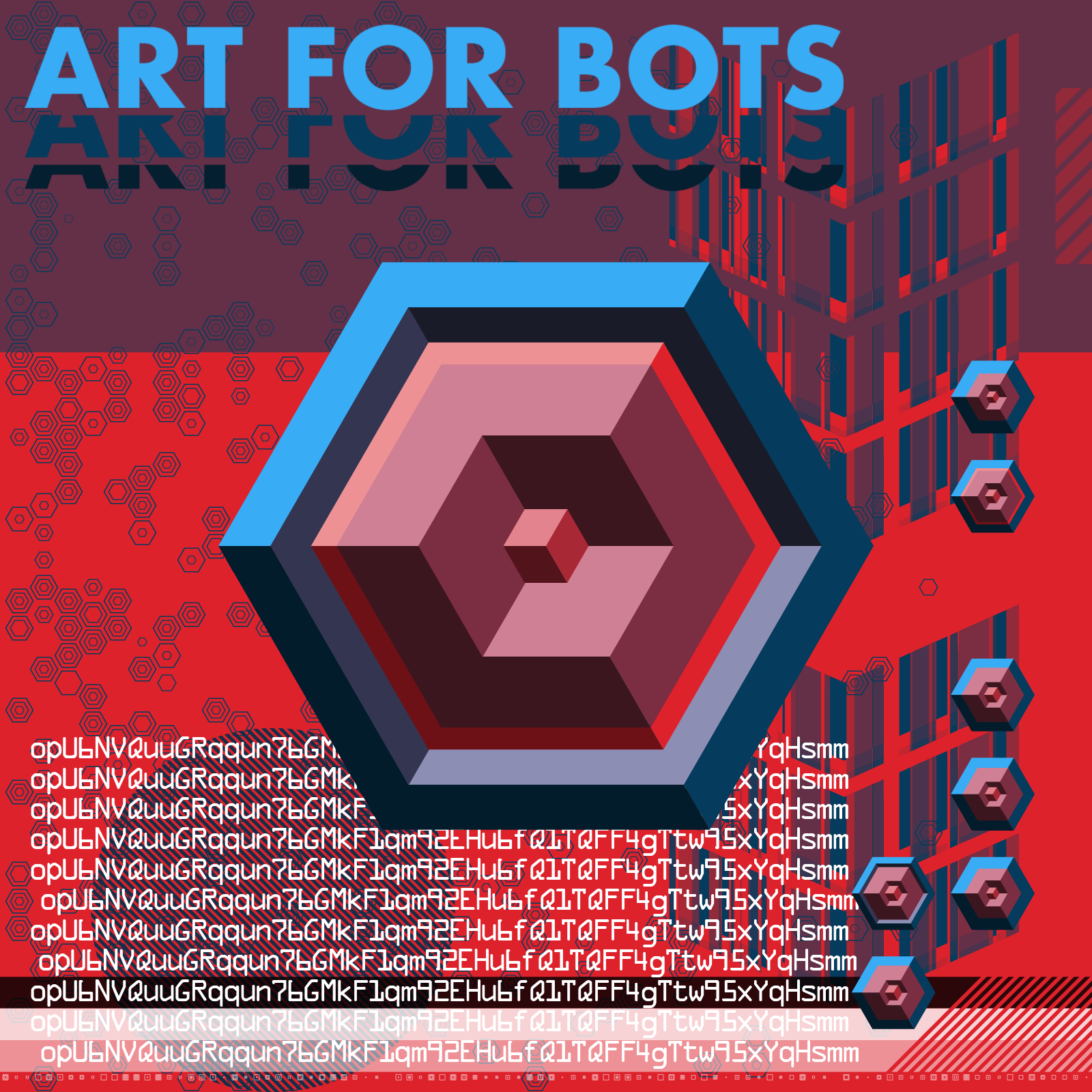 Hexagones - Art for Bots for Humans #12 static token preview