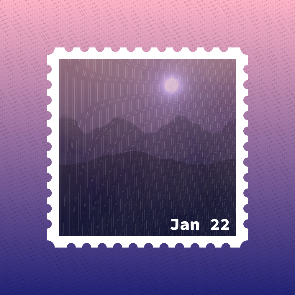 January 2022 stamp #22 static token preview