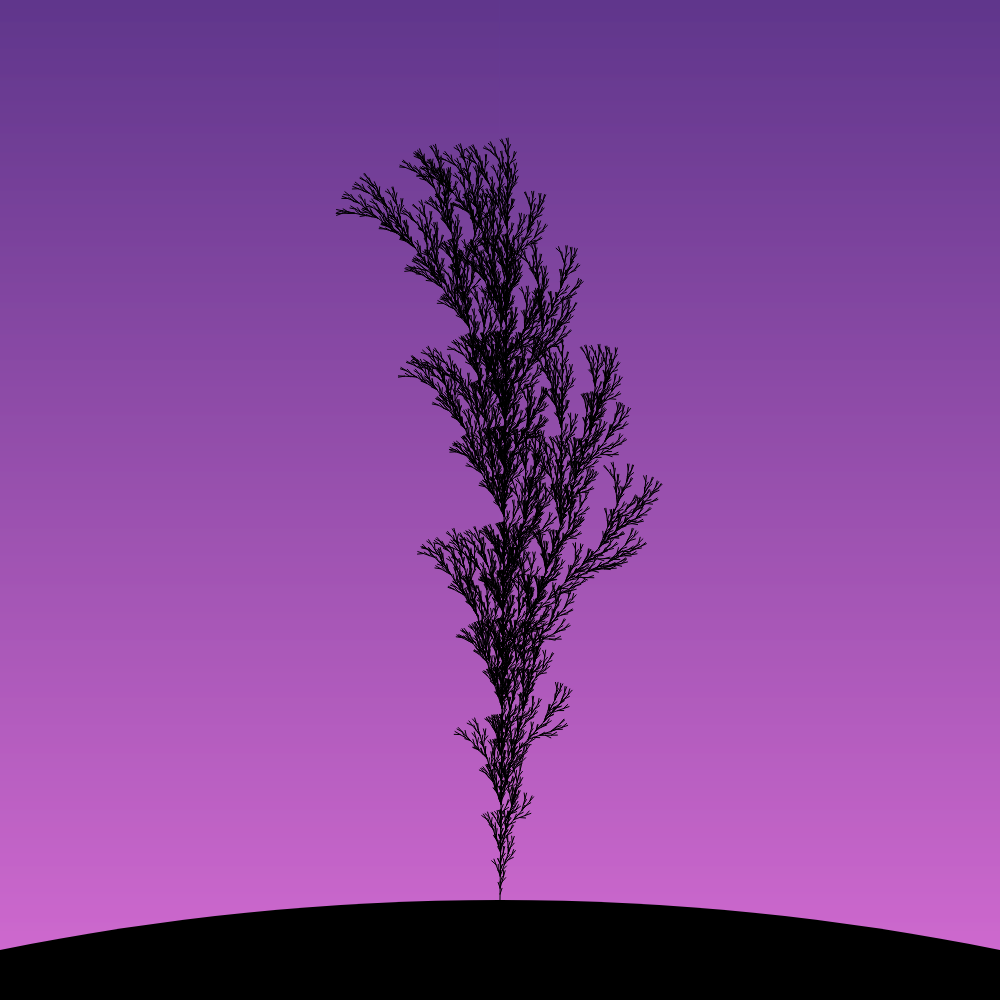 Fractal-Lsystem Tree #8 static token preview