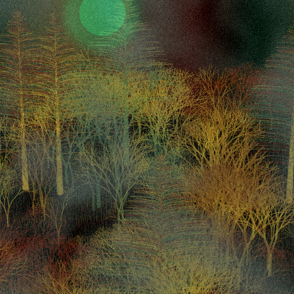 Moonlit Native Bush #17 static token preview