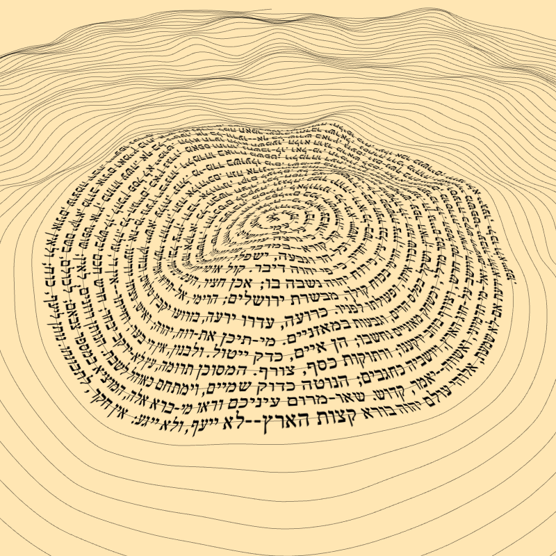 Topographic text #4 static token preview
