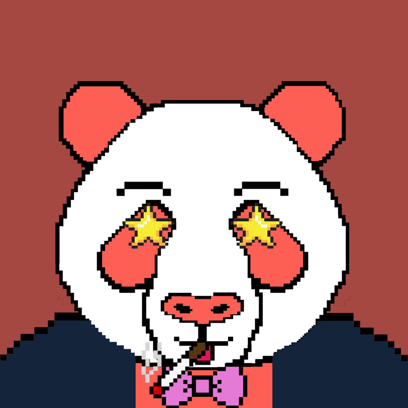 Evolving Pixel Pandas #10 static token preview