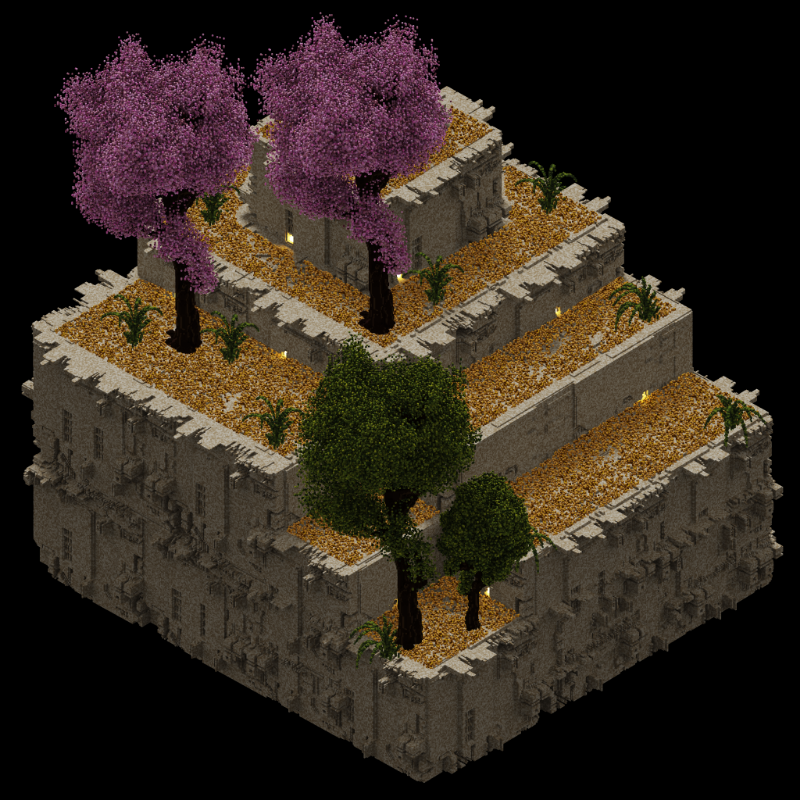 Voxel Temple #6 static token preview
