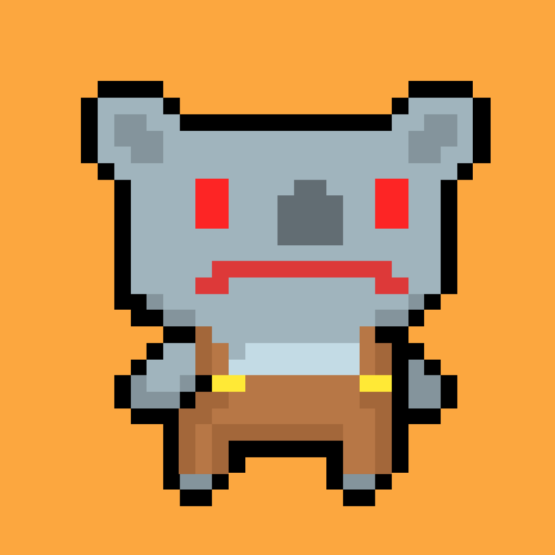 Cute tez koala #3 static token preview