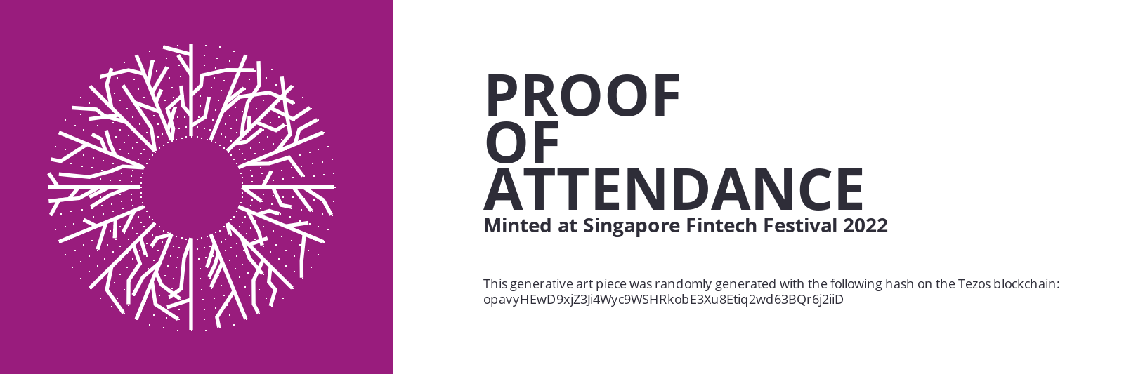 SFF2022 Proof of Attendance Token #2386 static token preview