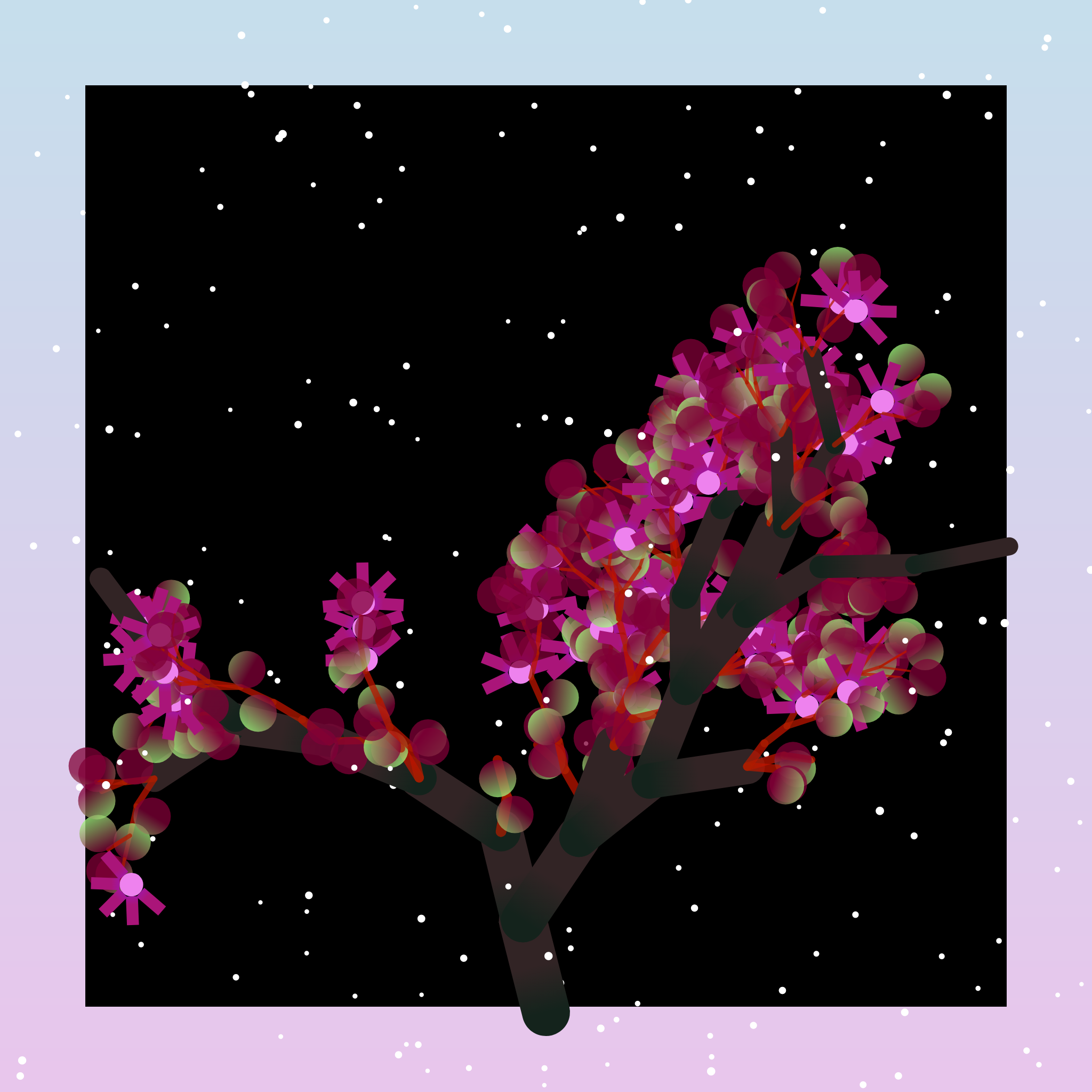 Some generative winter trees #3 static token preview