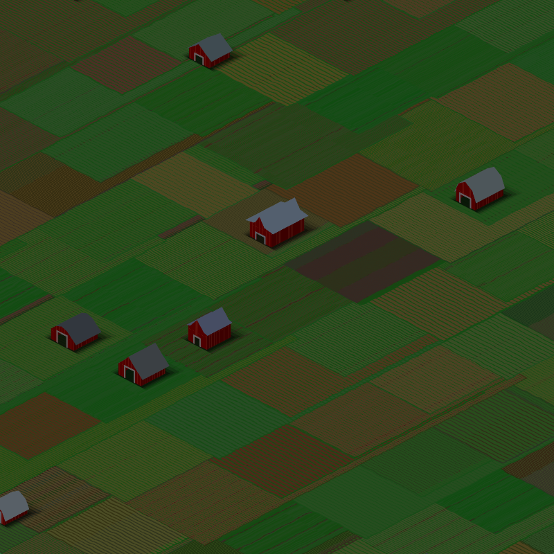 RED FARMS IN A QUIET COUNTY #11 static token preview
