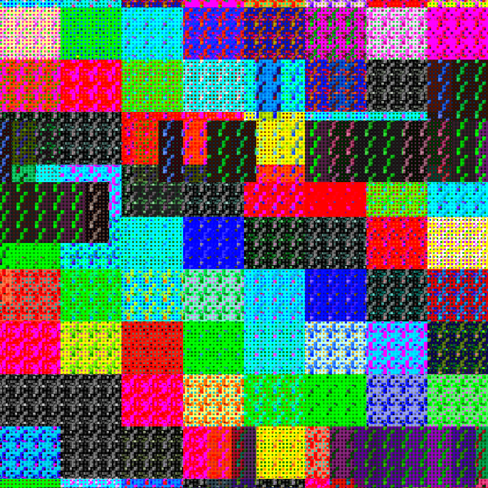 Multicolored Pixelated Field #12 static token preview