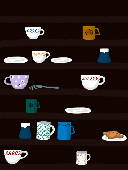 Cups on Shelf #2 static token preview