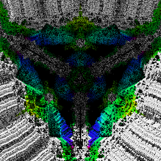 Colorful, warped cubic sponge forms #13 static token preview