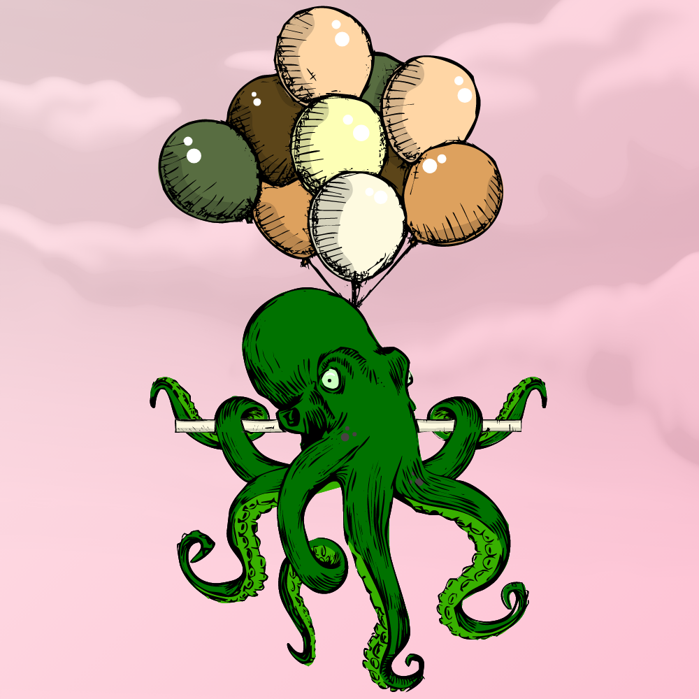 Flying Octupus #17 static token preview