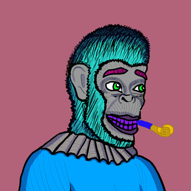 Clown Ape Club Tezos Ultra Superior-CACTUS #3 static token preview