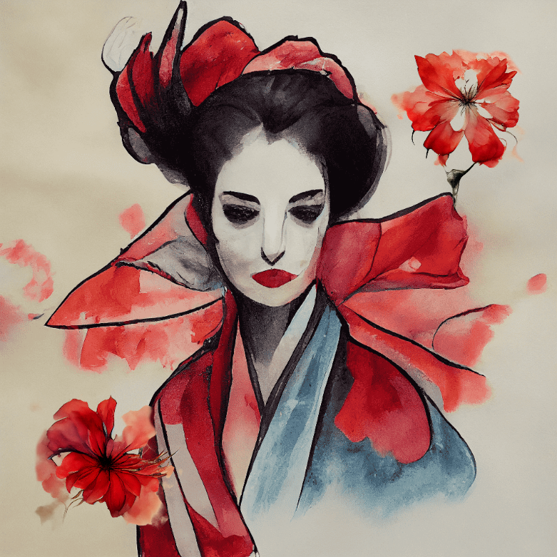 Sad Geisha #5 static token preview