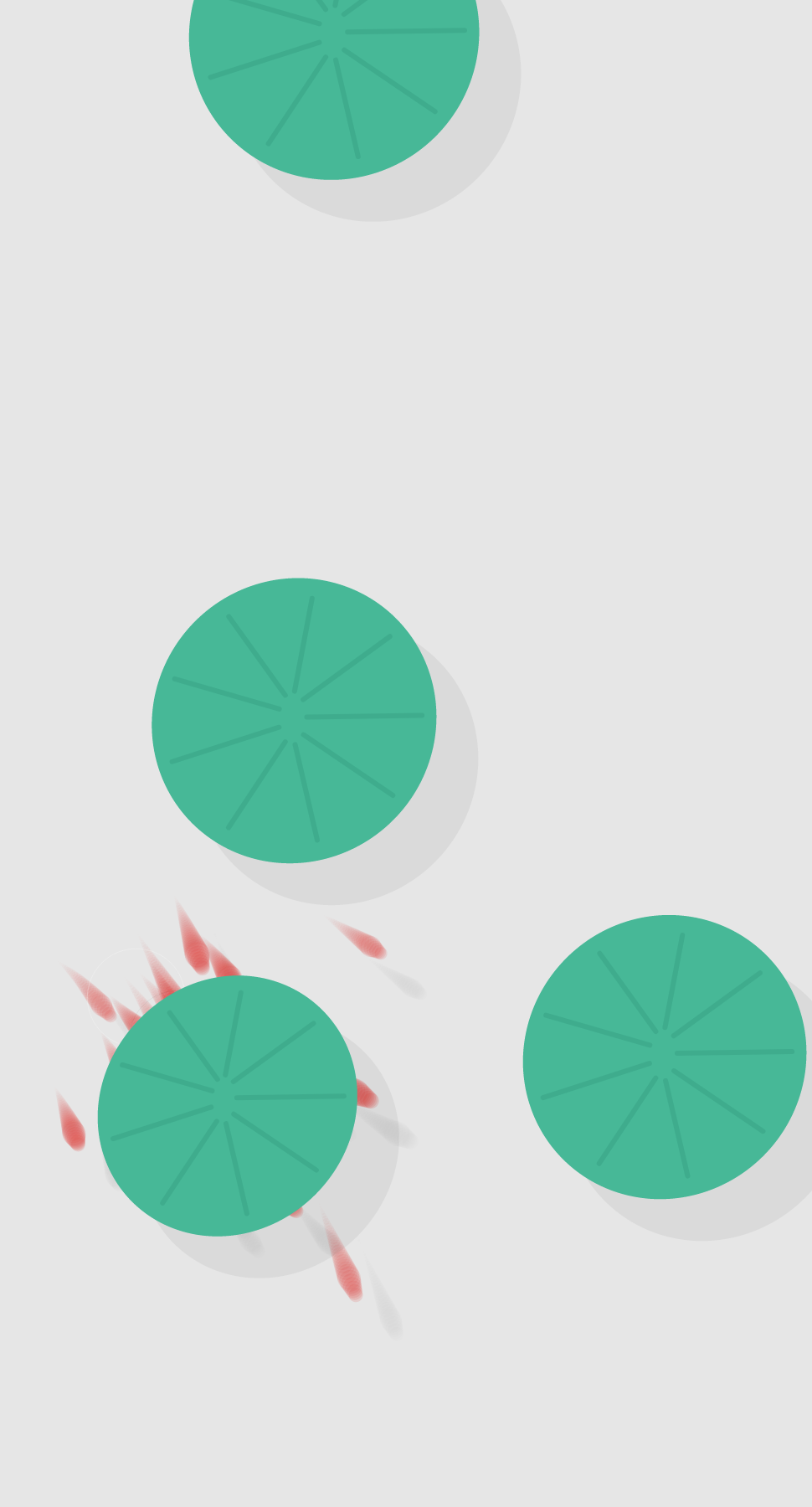 Fish playing among lotus leaves #9 static token preview