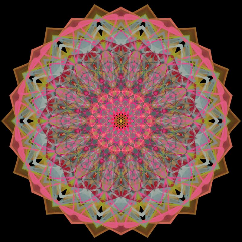 Morphing Mandala - #fxhashturnsone charity #18 static token preview