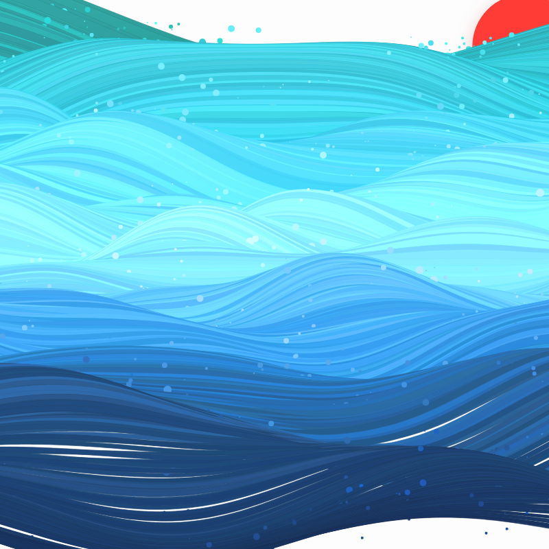 The Ocean Waves #7 static token preview