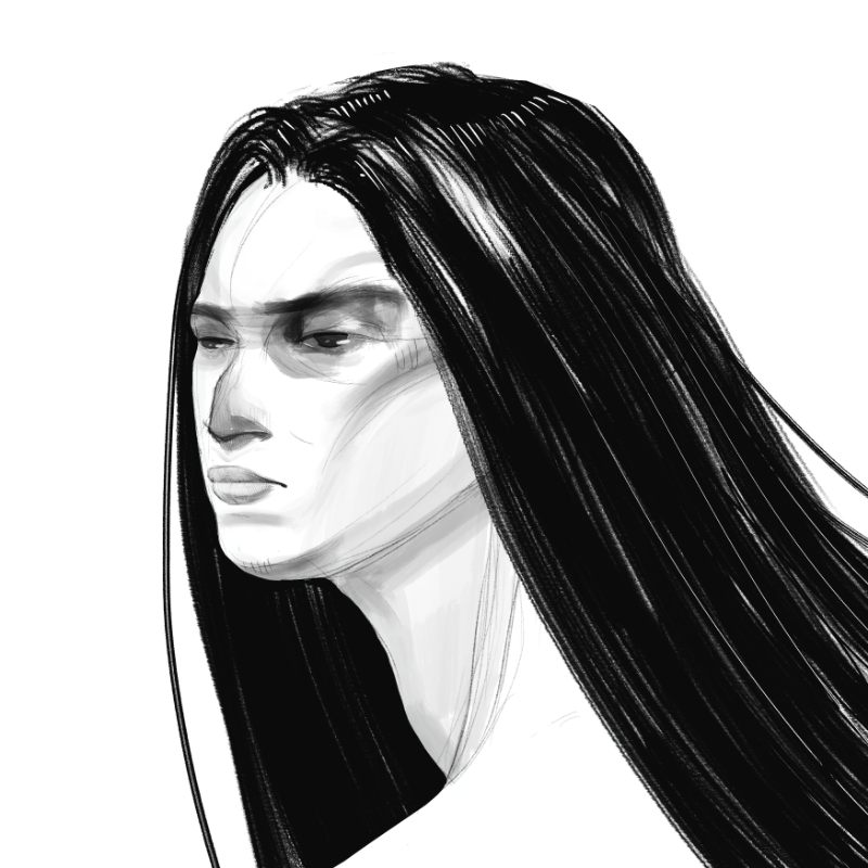 Sketch Woman #14 static token preview