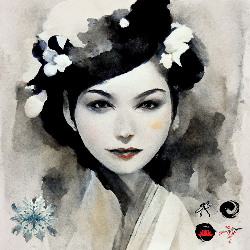 Winter Geisha #17 static token preview