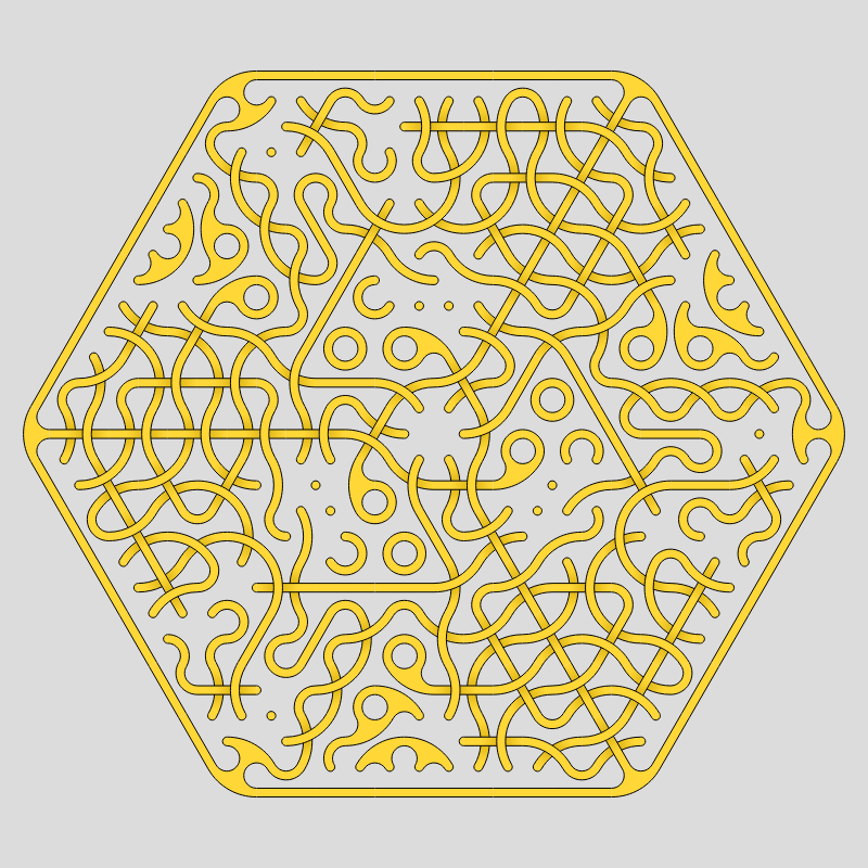 Truchet Threefold Symmetry #4 static token preview