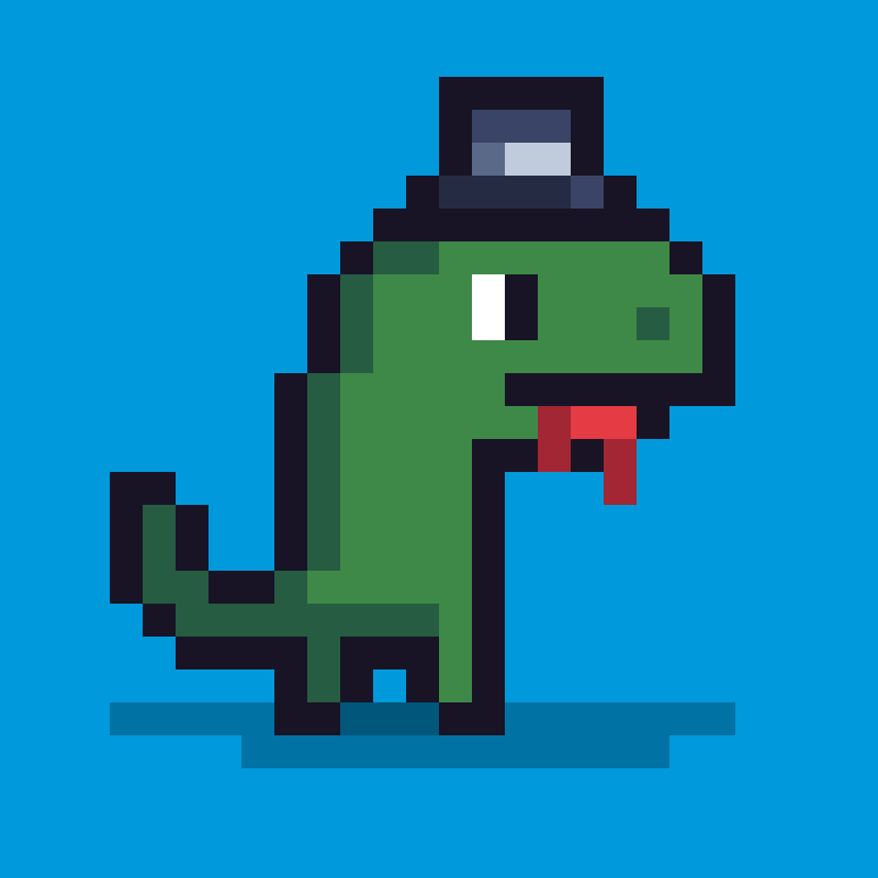 Pixel Dinos #13 static token preview