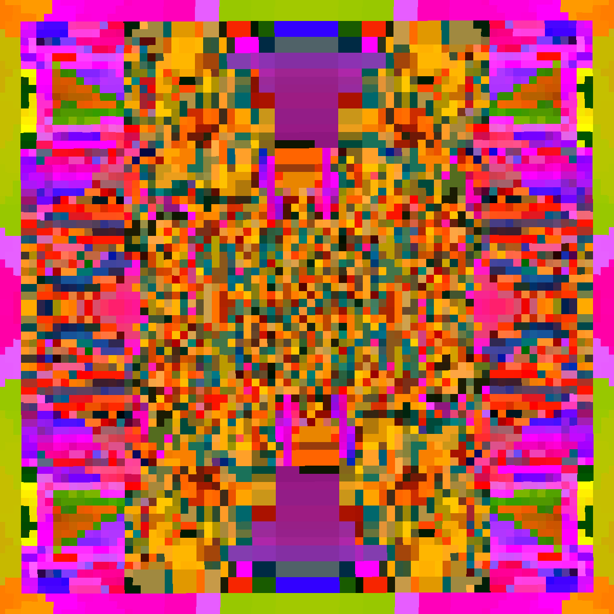 Psychedelic Dance of Pixels #8 static token preview