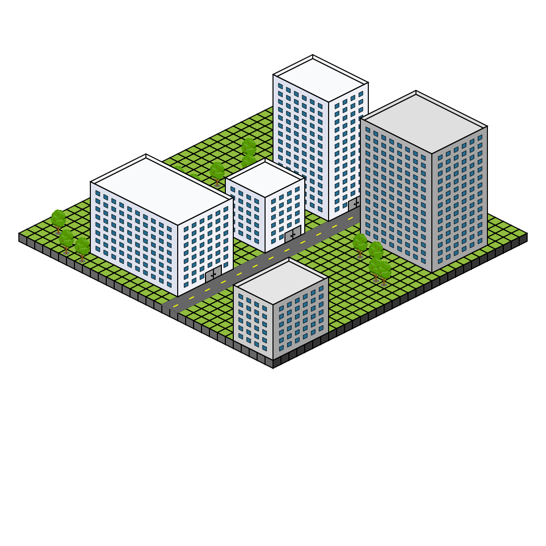 Isometric City Block #2 static token preview