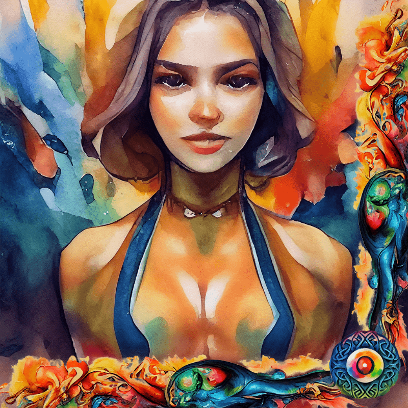 Athletic Girl #4 static token preview