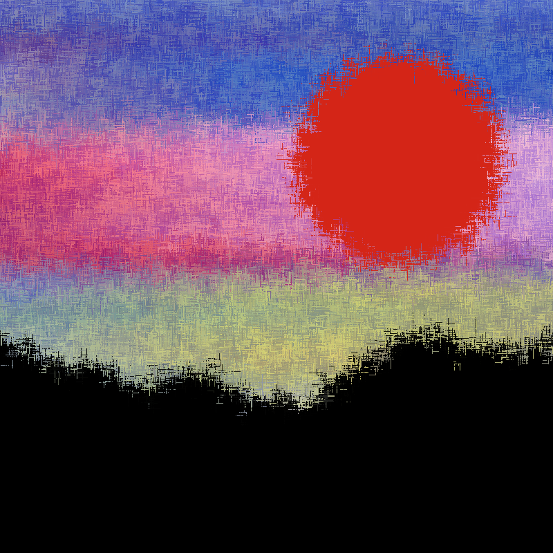 Sunset in memory #18 static token preview