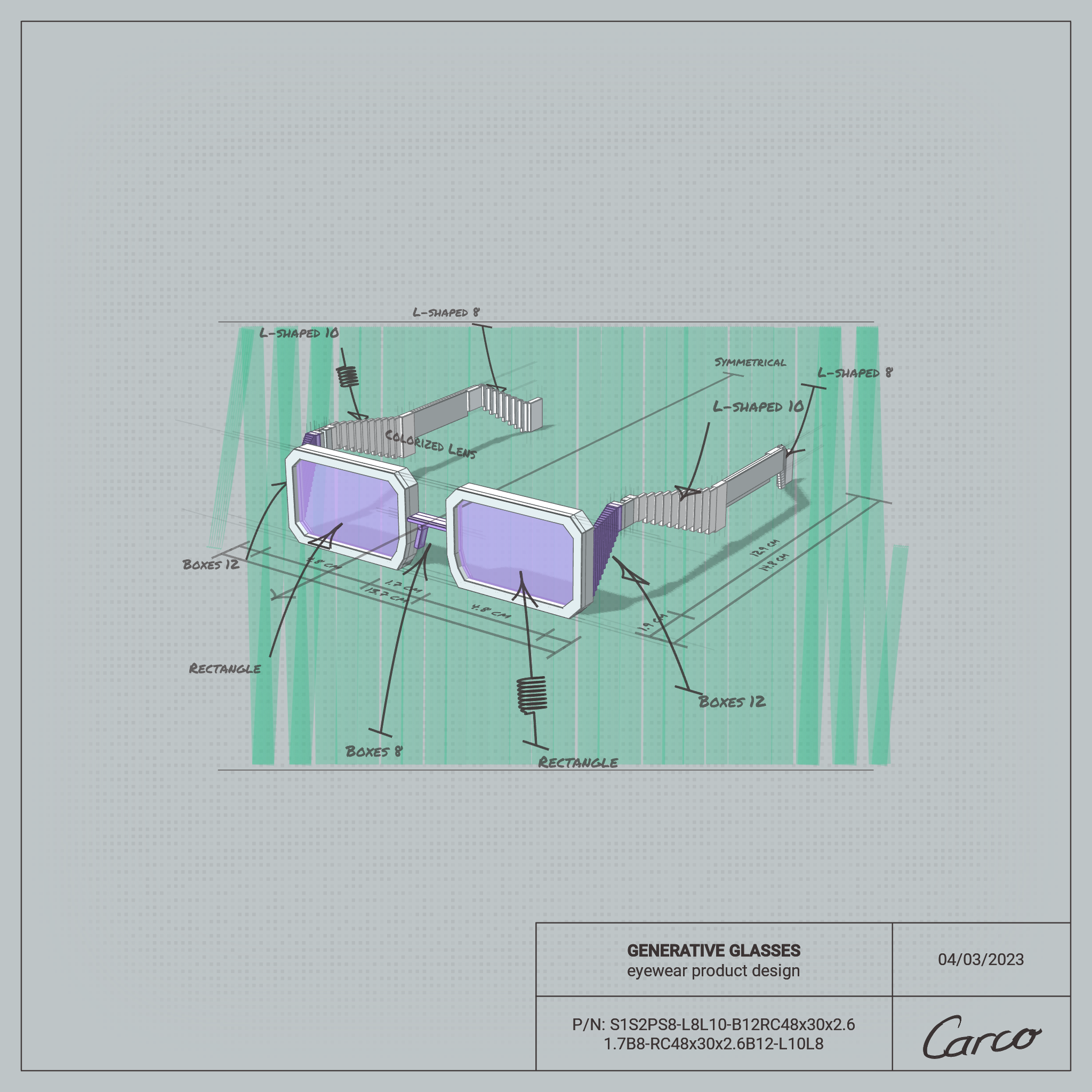 GENERATIVE GLASSES #22 static token preview