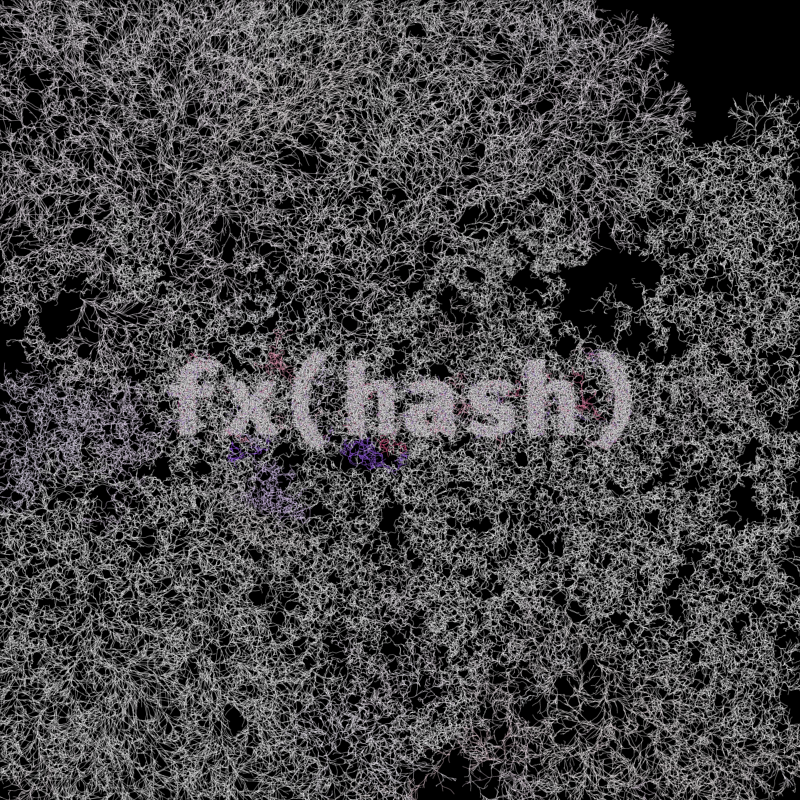 FXHASH Generative Logo #3 static token preview
