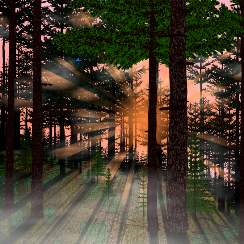 Forest Sunrise #15 static token preview