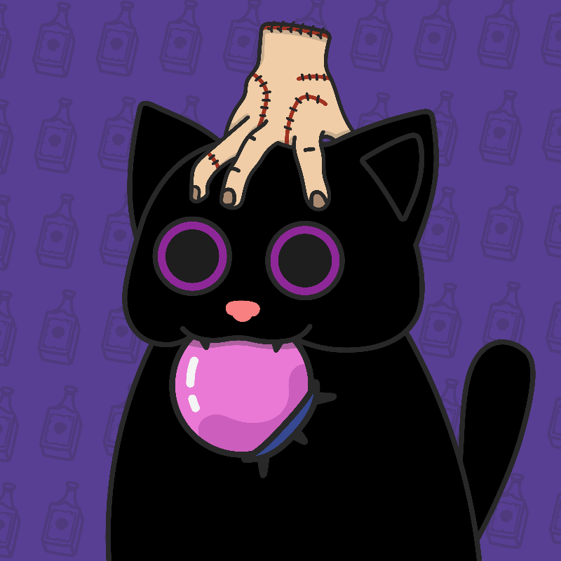 Addams Cat #24 static token preview