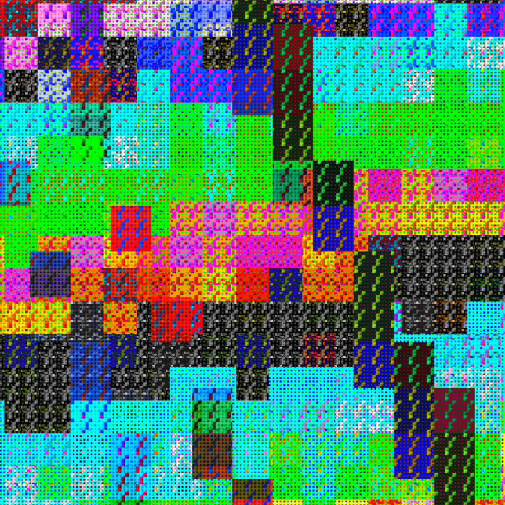 Multicolored Pixelated Field #7 static token preview